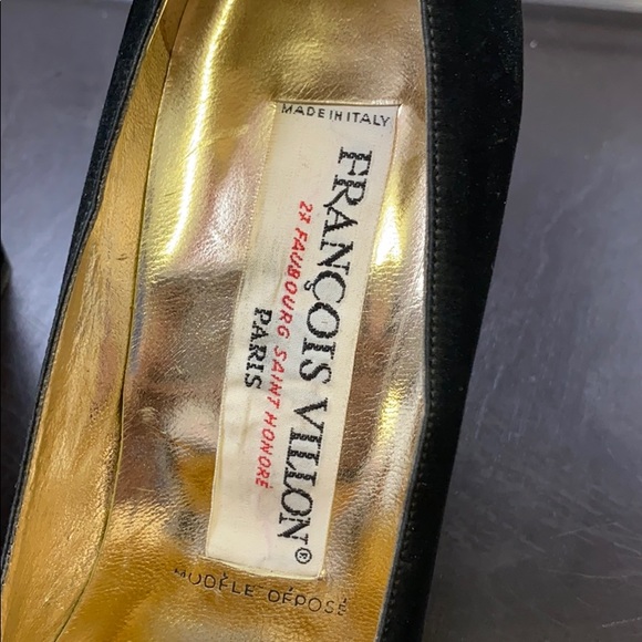 Vintage Francois Villon Paris Heels Sz 37 - Picture 3 of 15